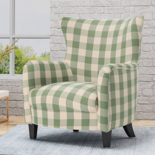 Green buffalo check chair new arrivals